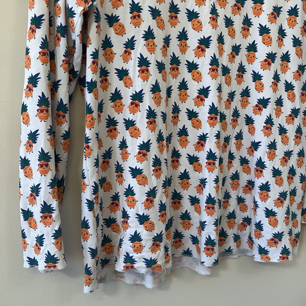 Roller Rabbit Pina & Colada Pajama Long Sleeve Shirt Limited Edition Size M - Picture 5 of 8